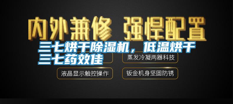 三七烘干除濕機，低溫烘干三七藥效佳