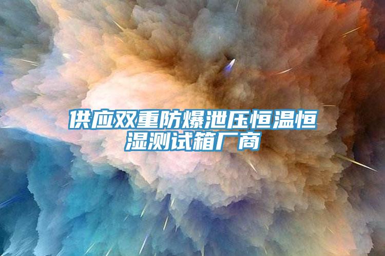 供應(yīng)雙重防爆泄壓恒溫恒濕測試箱廠商