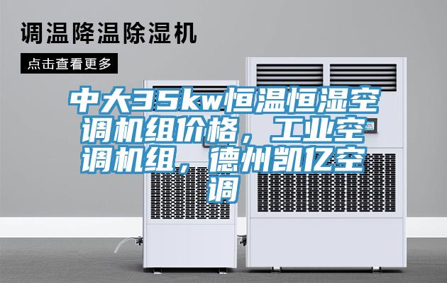 中大35kw恒溫恒濕空調(diào)機(jī)組價(jià)格，工業(yè)空調(diào)機(jī)組，德州凱億空調(diào)