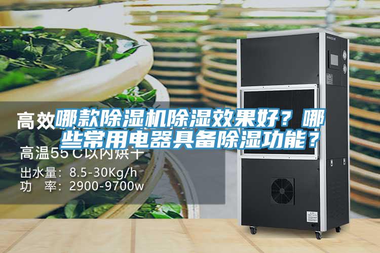 哪款除濕機除濕效果好？哪些常用電器具備除濕功能？