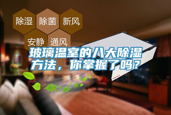 玻璃溫室的八大除濕方法，你掌握了嗎？