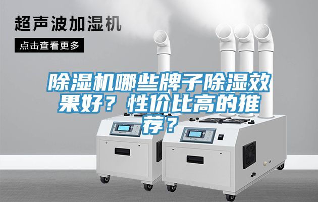 除濕機哪些牌子除濕效果好？性價比高的推薦？