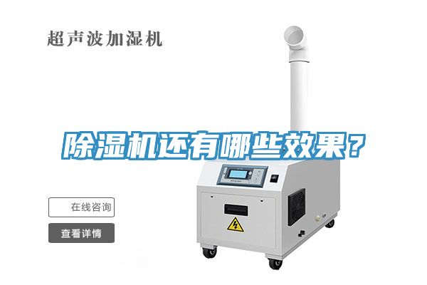 除濕機(jī)還有哪些效果？